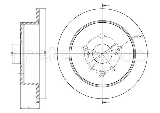 Brake Disc (23-1545C)