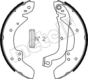 Brake Shoe Set (53-0062)