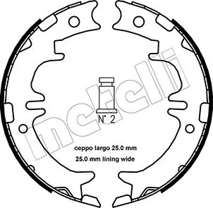 Brake Shoe Set, parking brake (53-0439)
