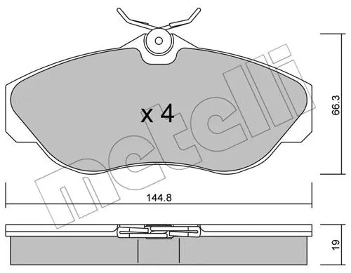 Brake Pad Set, disc brake (22-0350-0)