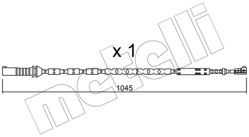 Warning Contact, brake pad wear (SU.279)