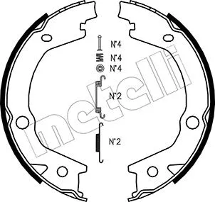 Brake Shoe Set, parking brake (53-0184K)