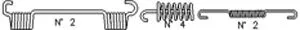 Accessory Kit, brake shoes (K357)