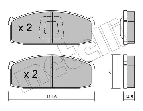 Brake Pad Set, disc brake (22-0245-1)