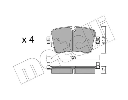 Brake Pad Set, disc brake (22-1130-0)