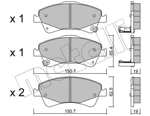 Brake Pad Set, disc brake (22-0878-0)