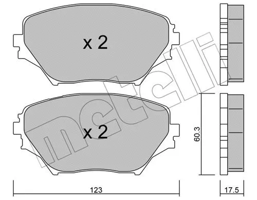 Brake Pad Set, disc brake (22-0430-0)
