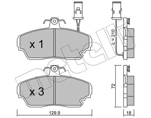 Brake Pad Set, disc brake (22-0690-0)