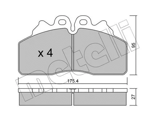 Brake Pad Set, disc brake (22-0850-0)
