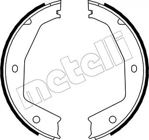 Brake Shoe Set, parking brake (53-0197)