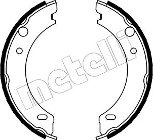 Brake Shoe Set, parking brake (53-0477)