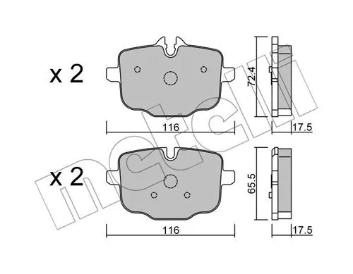 Brake Pad Set, disc brake (22-0921-0)