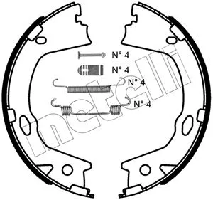 Brake Shoe Set, parking brake (53-0499K)