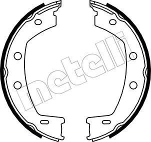 Brake Shoe Set, parking brake (53-0374)