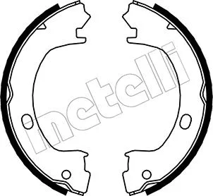 Brake Shoe Set, parking brake (53-0031)