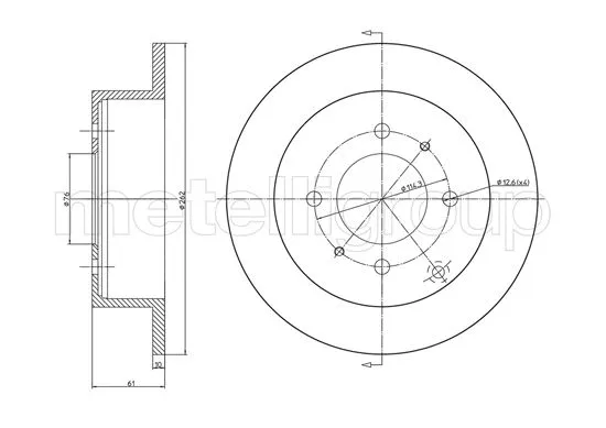 Brake Disc (23-1207C)