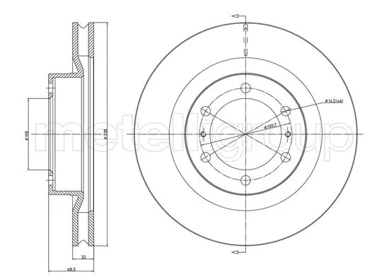 Brake Disc (23-1298C)