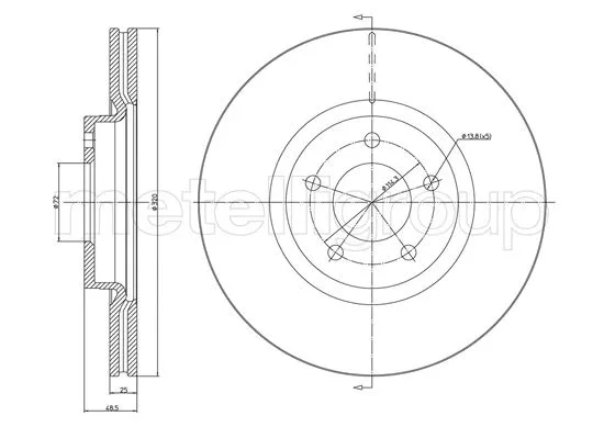 Brake Disc (23-1417C)