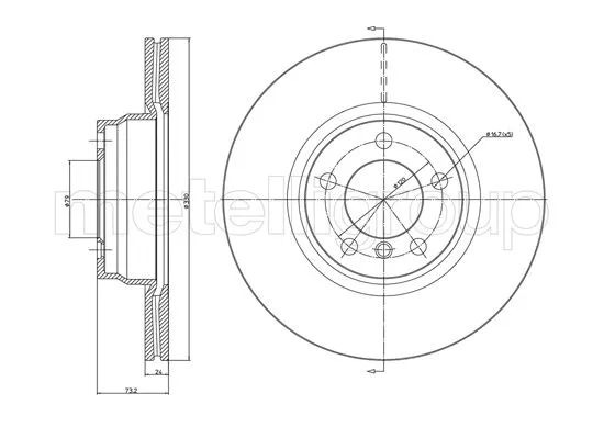Brake Disc (23-1454C)