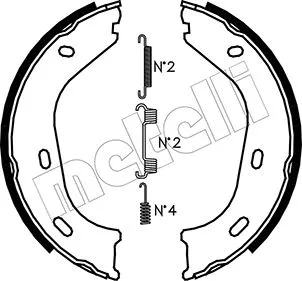 Brake Shoe Set, parking brake (53-0232K)