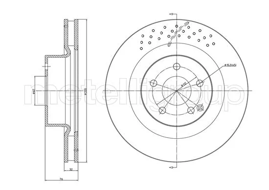 Brake Disc (23-1625FC)