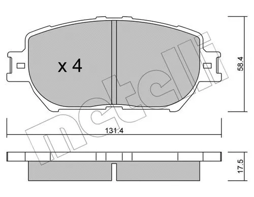 Brake Pad Set, disc brake (22-0751-0)