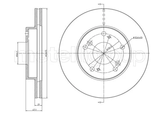 Brake Disc (23-1082C)