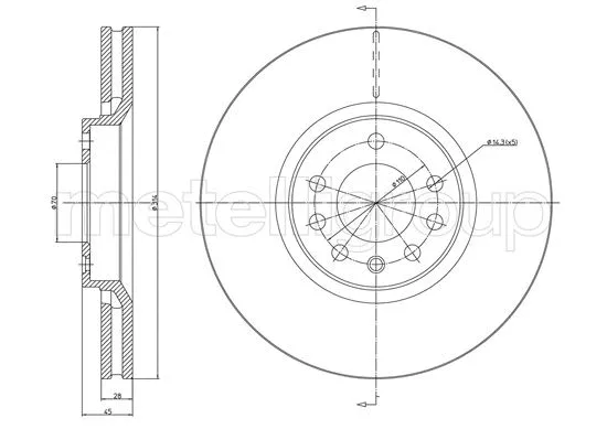 Brake Disc (23-1353C)