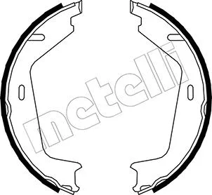 Brake Shoe Set, parking brake (53-0479)