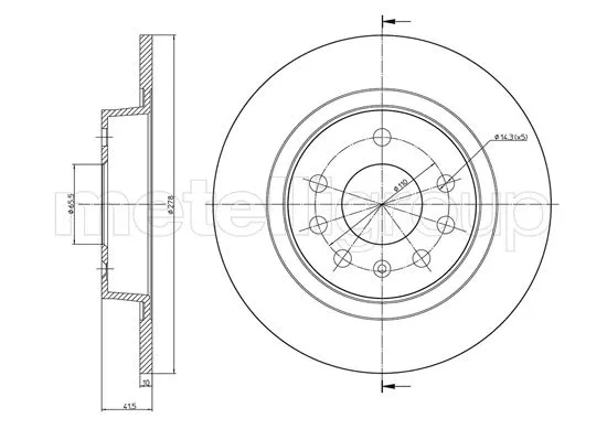 Brake Disc (23-1205C)