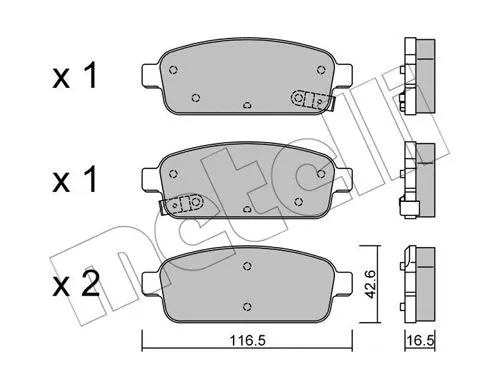 Brake Pad Set, disc brake (22-0840-0)