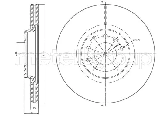 Brake Disc (23-1550C)