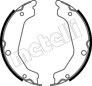 Brake Shoe Set, parking brake (53-0183)