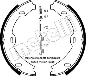 Brake Shoe Set, parking brake (53-0241K)