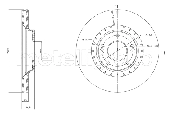 Brake Disc (23-1818C)