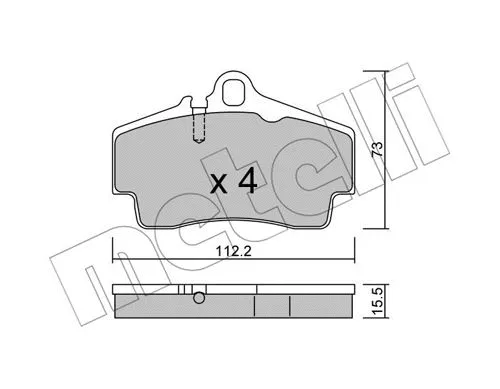 Brake Pad Set, disc brake (22-0658-0)