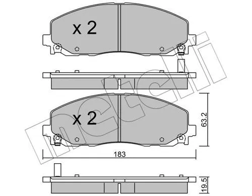 Brake Pad Set, disc brake (22-0946-0)