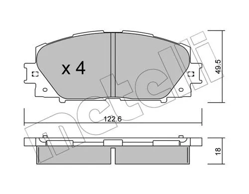 Brake Pad Set, disc brake (22-0745-0)
