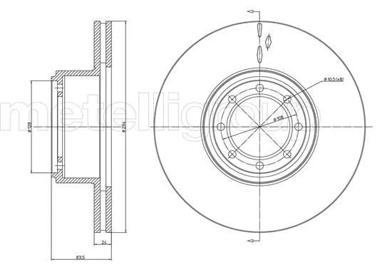 Brake Disc (23-1040C)