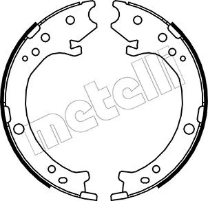 Brake Shoe Set, parking brake (53-0161)