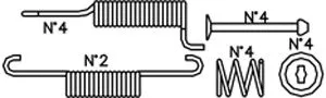 Accessory Kit, brake shoes (K405)