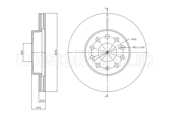Brake Disc (23-1767C)