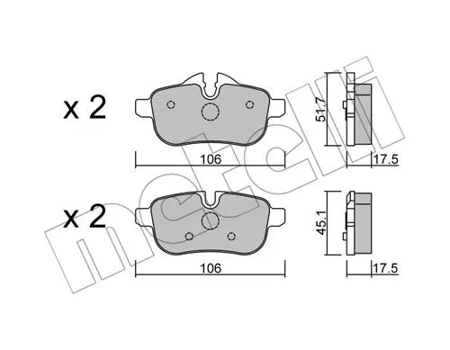 Brake Pad Set, disc brake (22-0919-0)