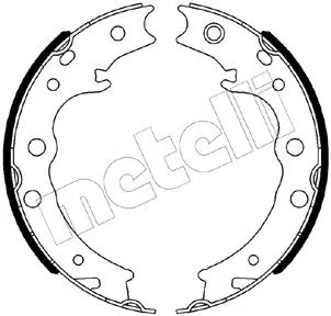 Brake Shoe Set, parking brake (53-0539)