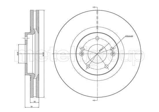 Brake Disc (23-1701C)