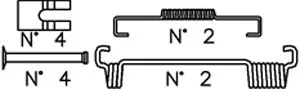 Accessory Kit, brake shoes (K388)