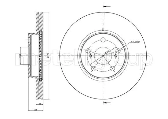 Brake Disc (23-1308C)