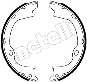 Brake Shoe Set, parking brake (53-0515)
