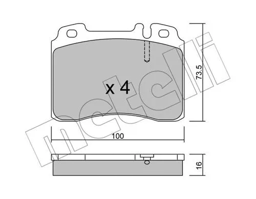 Brake Pad Set, disc brake (22-0667-1)