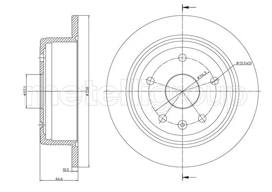 Brake Disc (23-1488C)
